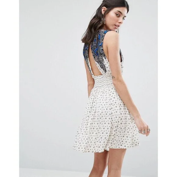 Free People Walking Dreams Skater Dress Medium - Picture 3 of 9